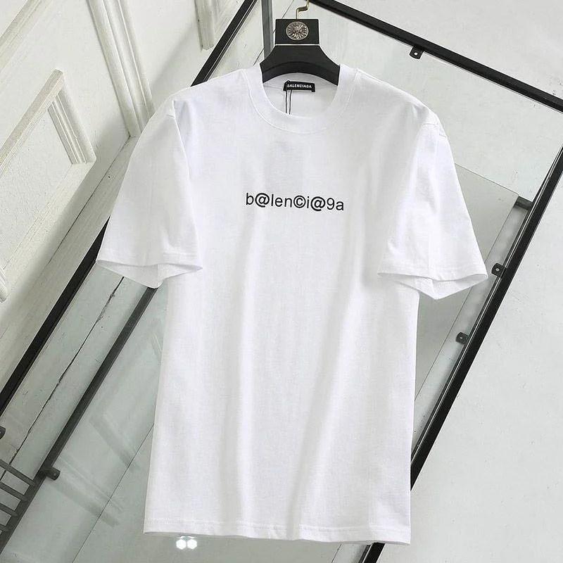 希少色バレンシアガ コピー メールボックスモノグラムプリント Tシャツ ホワイト bax56388