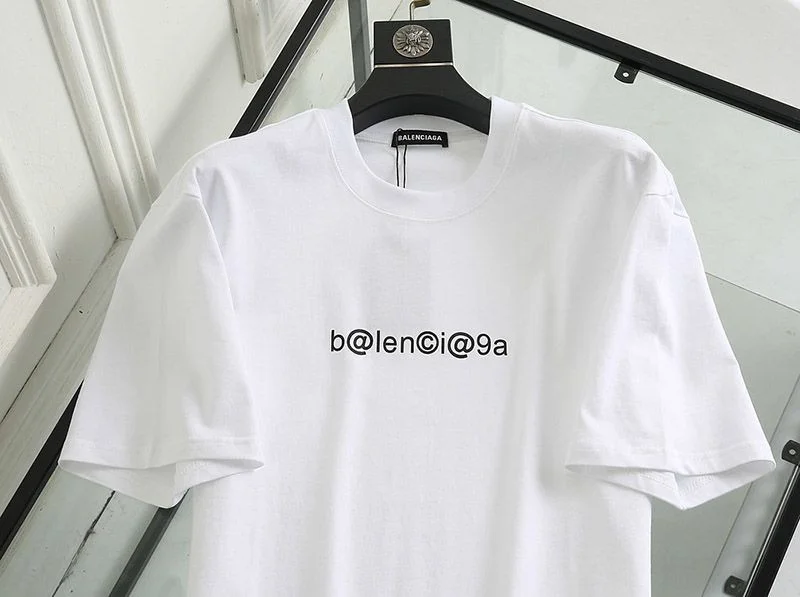希少色バレンシアガ コピー メールボックスモノグラムプリント Tシャツ ホワイト bax56388
