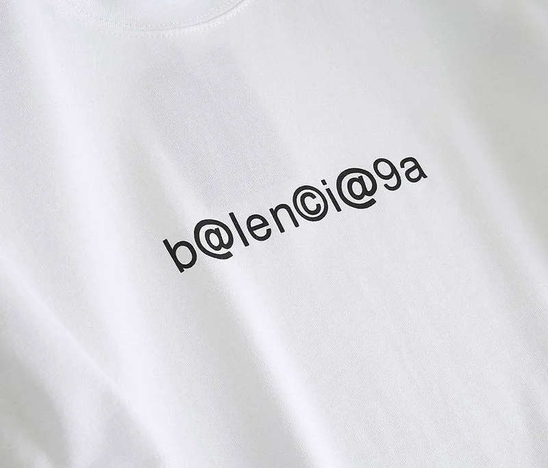 希少色バレンシアガ コピー メールボックスモノグラムプリント Tシャツ ホワイト bax56388