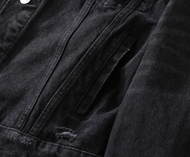 稀少バレンシアガ Barcode Large Fit ジャケット コピー★ブラックデニム bax80679