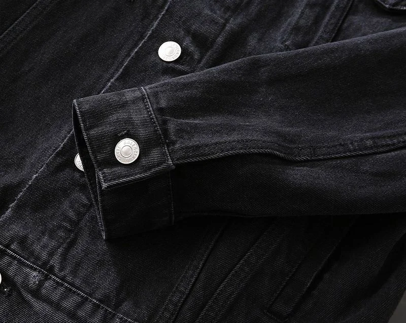 稀少バレンシアガ Barcode Large Fit ジャケット コピー★ブラックデニム bax80679