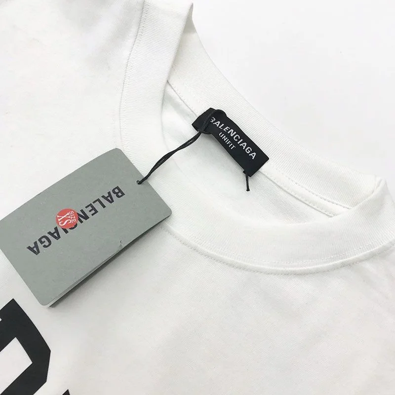 希少色【バレンシアガ】ロゴ入りコットンTシャツ 偽物 bax91730