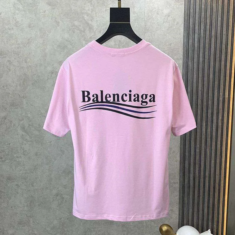 稀少バレンシアガ 偽物 POLITICAL CAMPAIGN REGULAR FIT Tシャツ bay14056