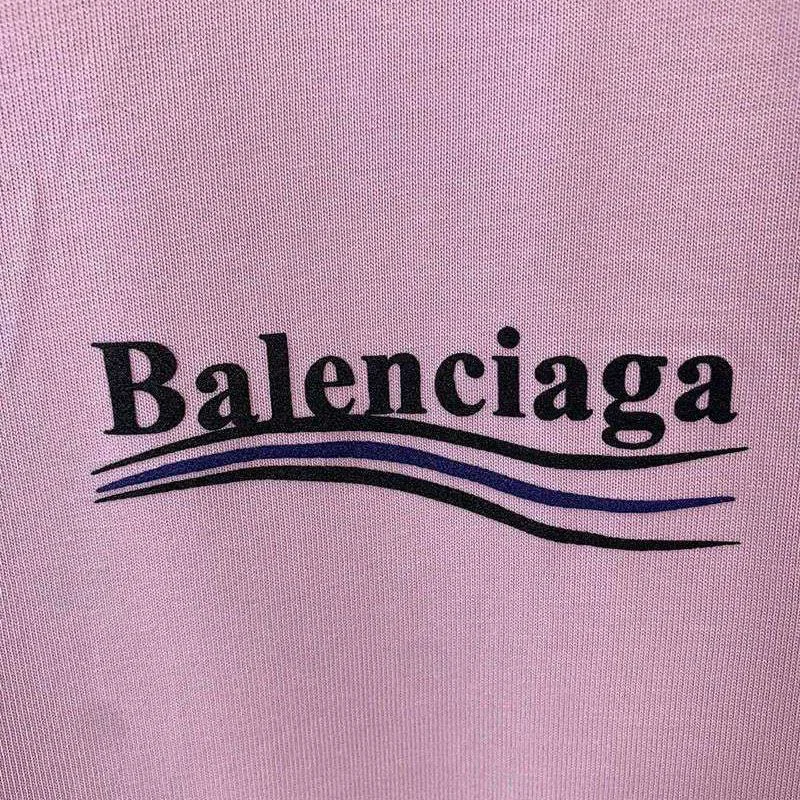 稀少バレンシアガ 偽物 POLITICAL CAMPAIGN REGULAR FIT Tシャツ bay14056