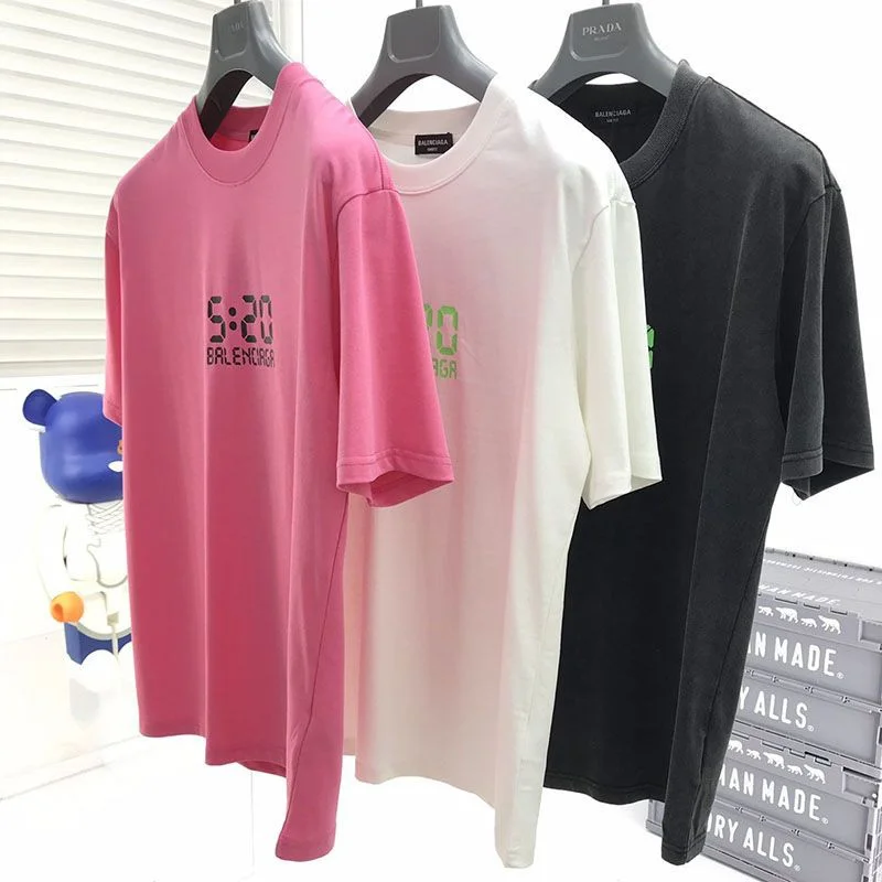 《大人気》バレンシアガ 刺繍 コットン ジャージー Tシャツ 偽物 3色 bay86773