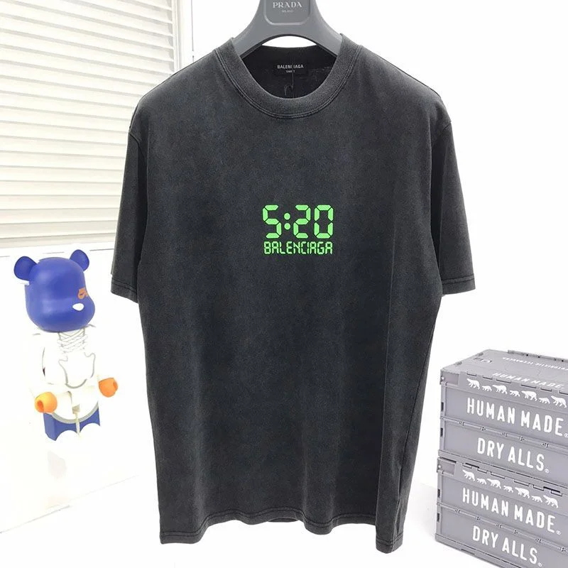 《大人気》バレンシアガ 刺繍 コットン ジャージー Tシャツ 偽物 3色 bay86773