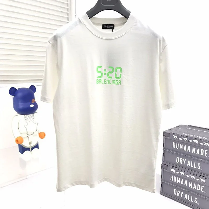 《大人気》バレンシアガ 刺繍 コットン ジャージー Tシャツ 偽物 3色 bay86773
