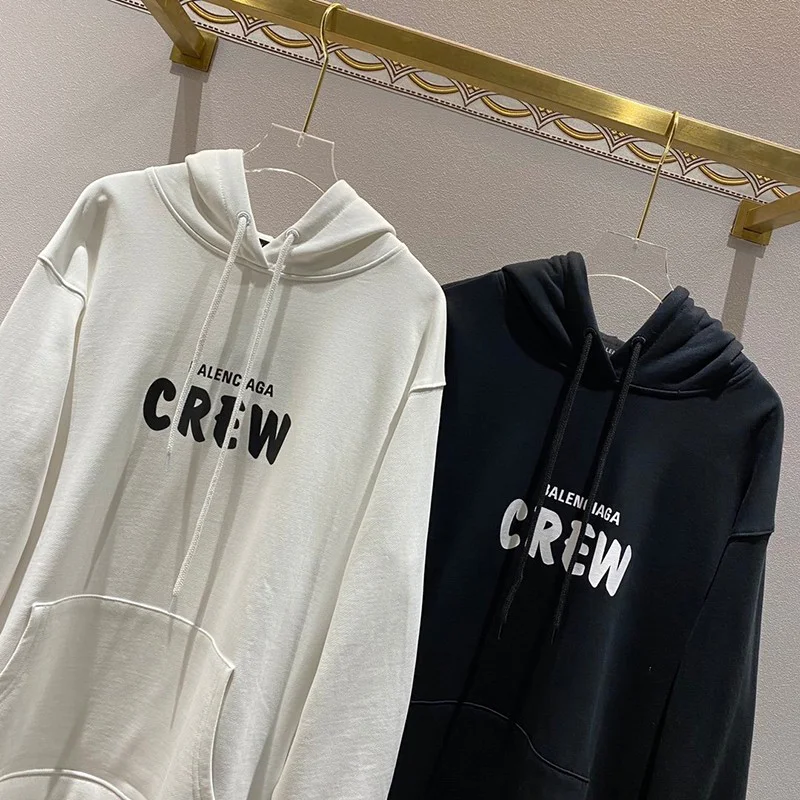 一目惚れ♪バレンシアガ パーカー コピー CREW ミディアムフィットフーディー 2色 bay94399