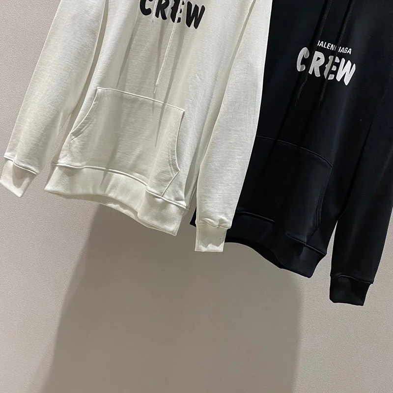 一目惚れ♪バレンシアガ パーカー コピー CREW ミディアムフィットフーディー 2色 bay94399