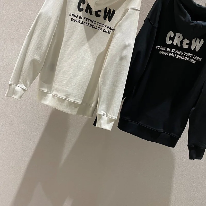 一目惚れ♪バレンシアガ パーカー コピー CREW ミディアムフィットフーディー 2色 bay94399