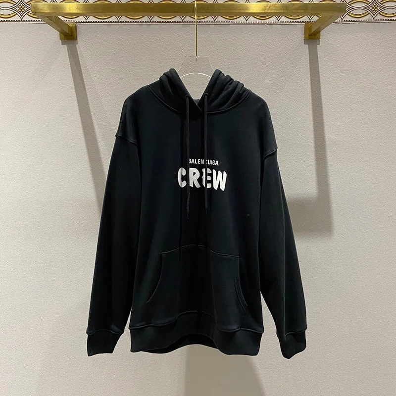 一目惚れ♪バレンシアガ パーカー コピー CREW ミディアムフィットフーディー 2色 bay94399