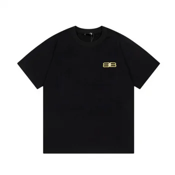 バレンシアガ BBロゴ プリント 半袖 Tシャツ コピー bab50960