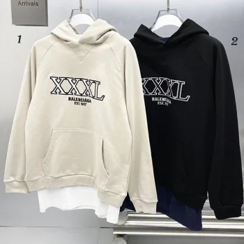 入手困難 バレンシアガ XXXL ロゴ フリース フーディ コットン コピー 2色 baj68857