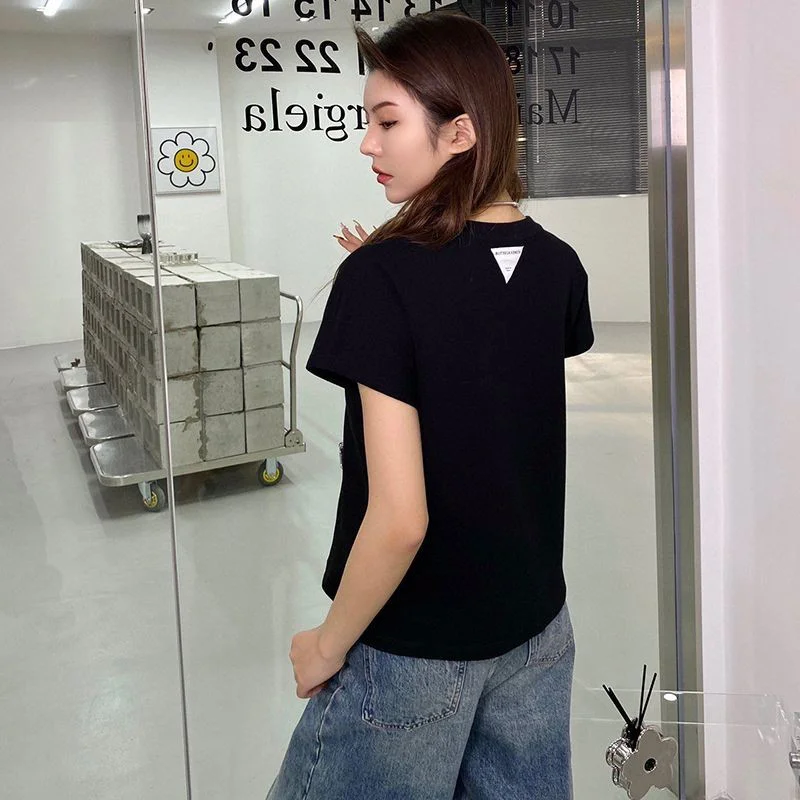 《大人気》新作 ボッテガ ヴェネタ Tシャツ 偽物 コットンジャージー ブラック boc25695