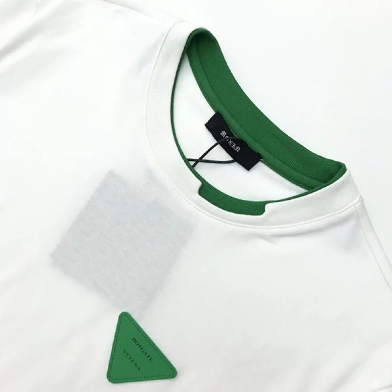 春もの新作【ボッテガヴェネタ】コントラスト ステッチ 偽物 Tシャツ bor90190