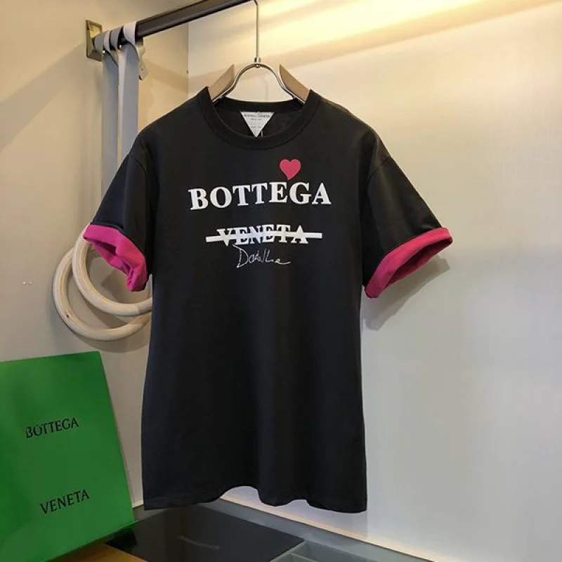《大人気》【ボッテガヴェネタ】コントラスト ステッチ 偽物 Tシャツ bod48204