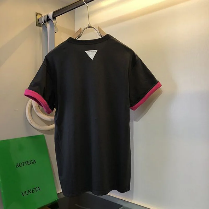 《大人気》【ボッテガヴェネタ】コントラスト ステッチ 偽物 Tシャツ bod48204