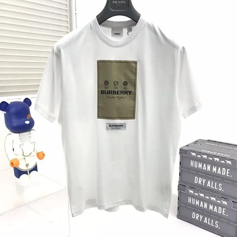 希少色バーバリー コピー ラベルアップリケ オーバーサイズTシャツ 3色 80565431