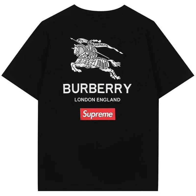 【日本未発売】コラボ シュプリーム × バーバリー ボックス ロゴ Tシャツ コピー 2色 Bad48161