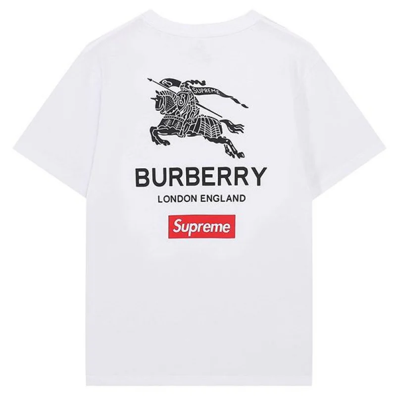 【日本未発売】コラボ シュプリーム × バーバリー ボックス ロゴ Tシャツ コピー 2色 Bad48161