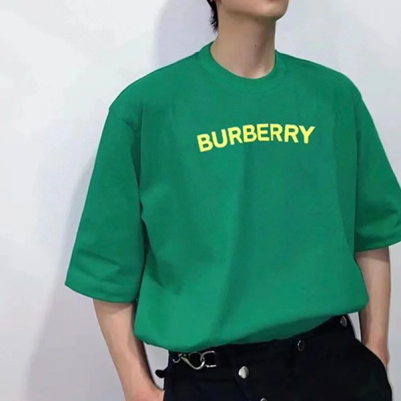 ☆超人気☆バーバリー ロゴ オーバーサイズTシャツ 偽物 Baf08744