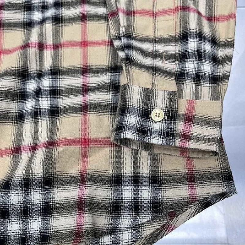 定番 バーバリー チェックモチーフのコットンシャツ 偽物 Bag17550