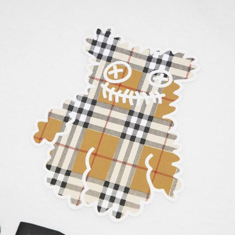 春もの新作バーバリー コピー Tシャツ クルーネック 半袖 ロゴ Bah50424