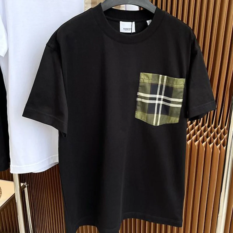 新色☆希少 バーバリー Tシャツ コピー ブラック&ホワイト Bap54045