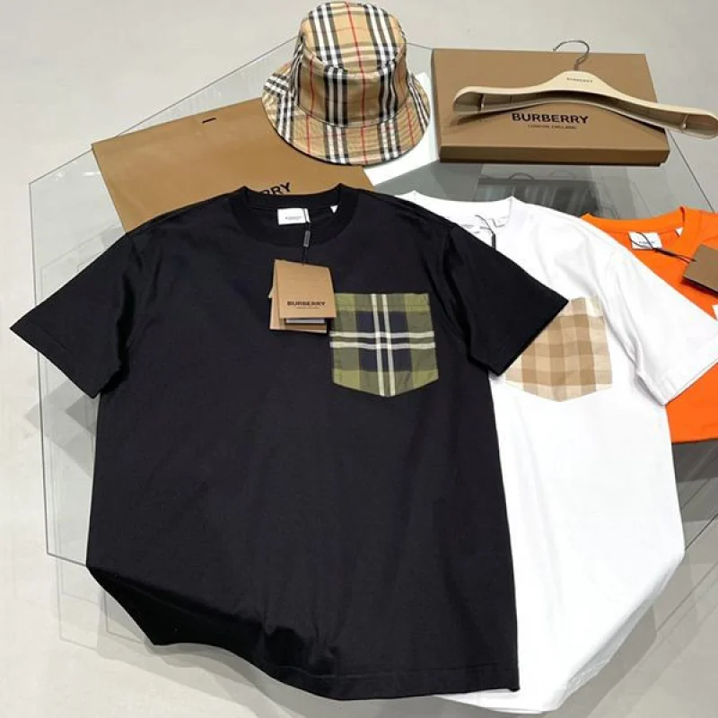 新色☆希少 バーバリー Tシャツ コピー ブラック&ホワイト Bap54045
