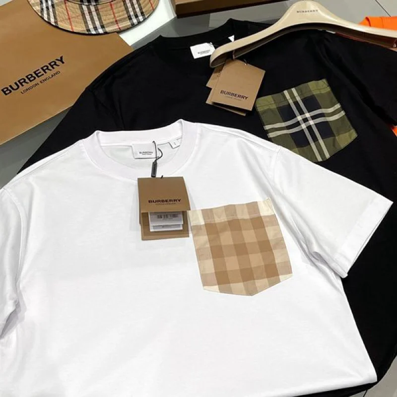 新色☆希少 バーバリー Tシャツ コピー ブラック&ホワイト Bap54045