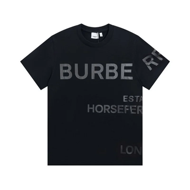 最安値挑戦 バーバリー☆ ホースフェリープリント Tシャツ 偽物 Bau67937