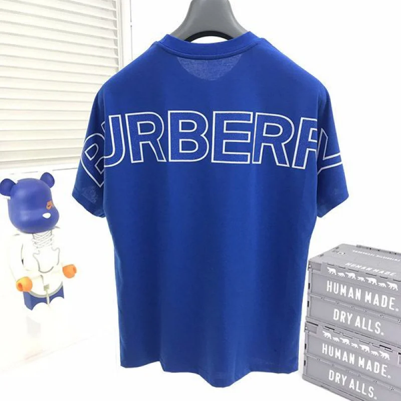 人気急上昇バーバリー Tシャツ 偽物 クルーネック 半袖 ロゴ Baw12575