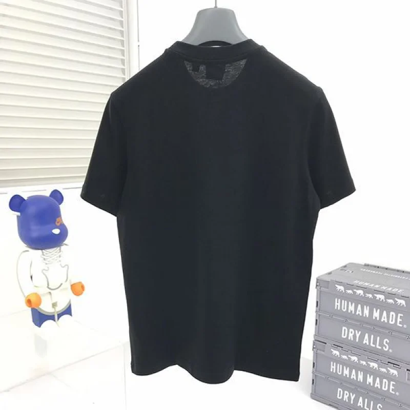 目を惹くカラーバーバリー ロゴコットンオーバーサイズTシャツ コピー 2色 Bax06236