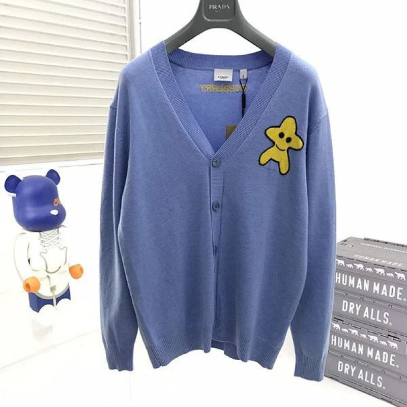 大人気!バーバリー モノグラムウールカシミアカーディガン Bax60724