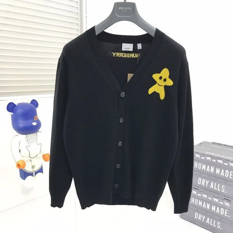 大人気!バーバリー モノグラムウールカシミアカーディガン Bax60724