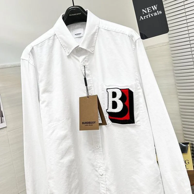 入手困難バーバリー モノグラムモチーフ コットンポプリン シャツ コピー Bay44636