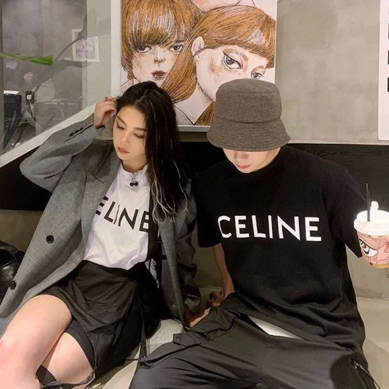 ★超人気★セリーヌ Tシャツ コピー*クルーネック ロゴ*セレブも愛用 2X308916G