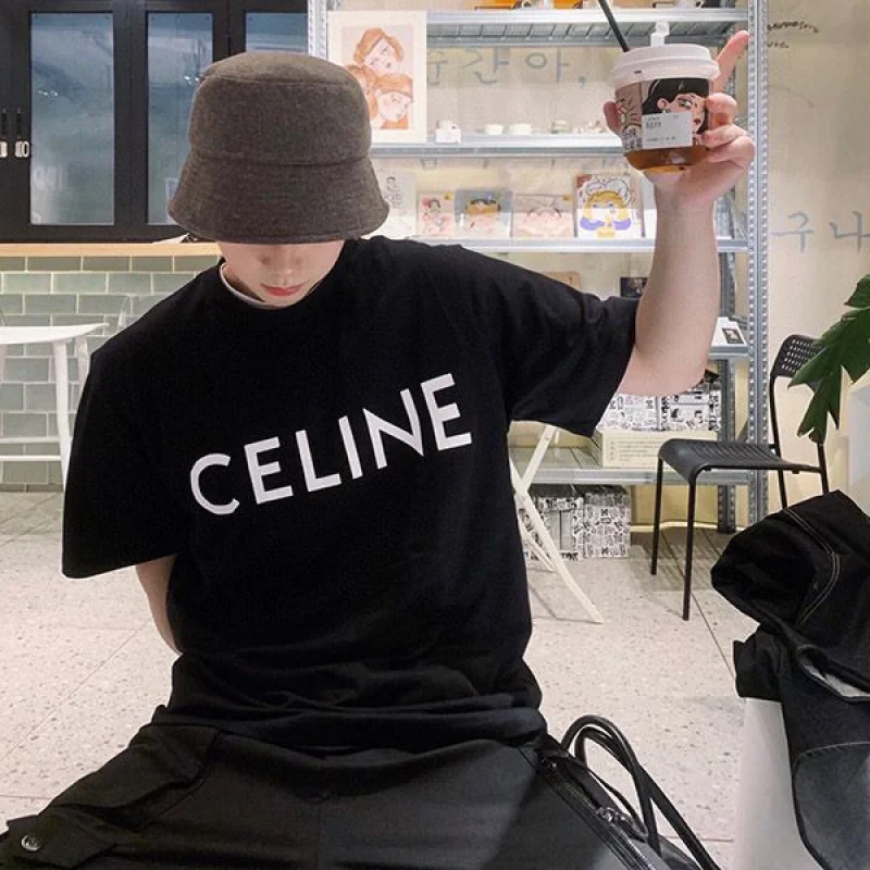 ★超人気★セリーヌ Tシャツ コピー*クルーネック ロゴ*セレブも愛用 2X308916G