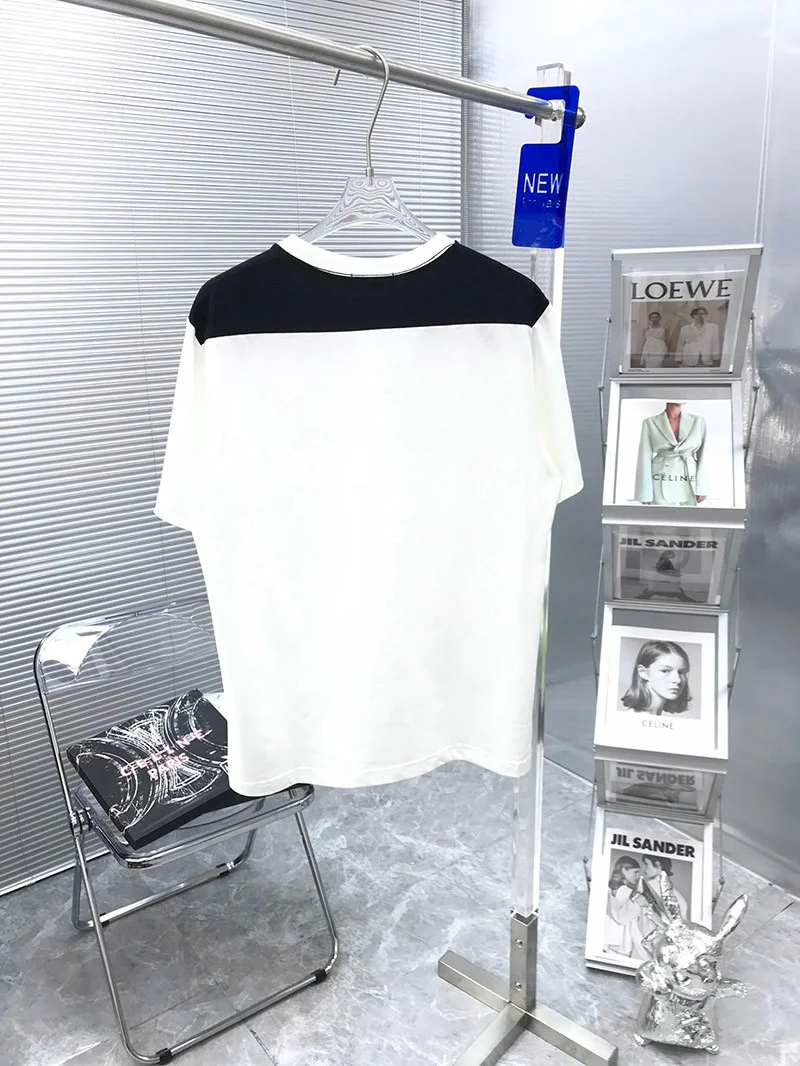 21SS大人気新作!セリーヌ ルーズ Tシャツ コピー ツートーン コットンジャージー 2X839501F