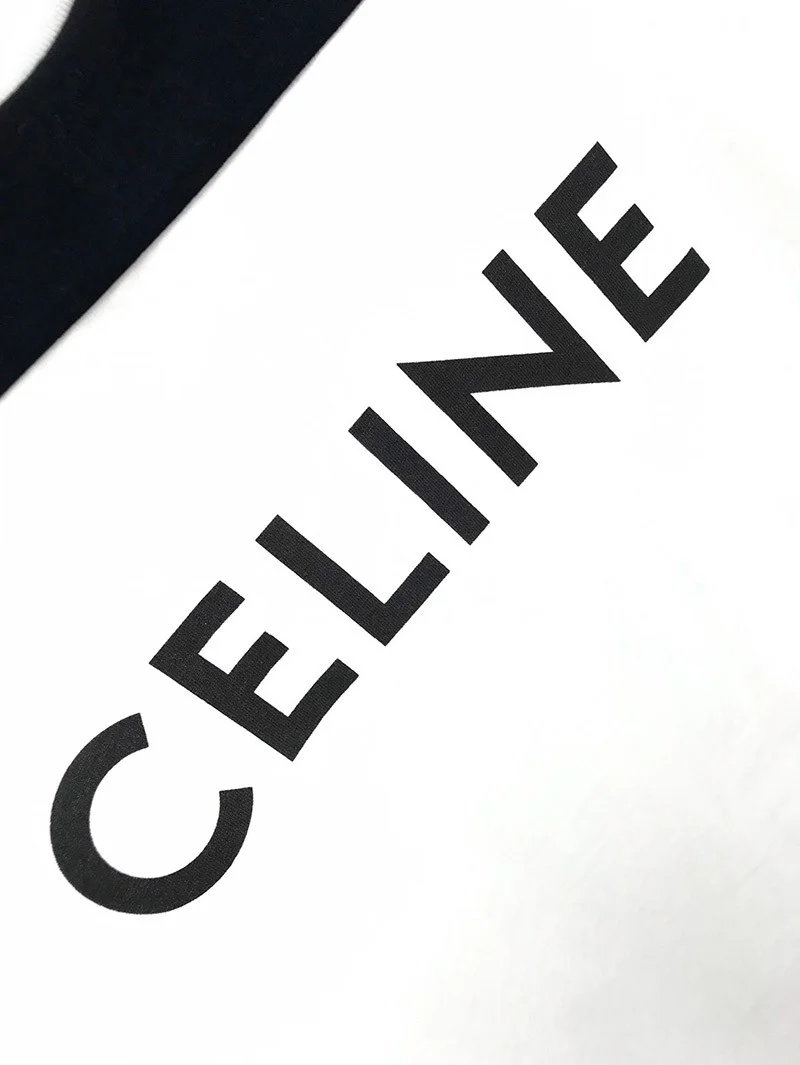 21SS大人気新作!セリーヌ ルーズ Tシャツ コピー ツートーン コットンジャージー 2X839501F