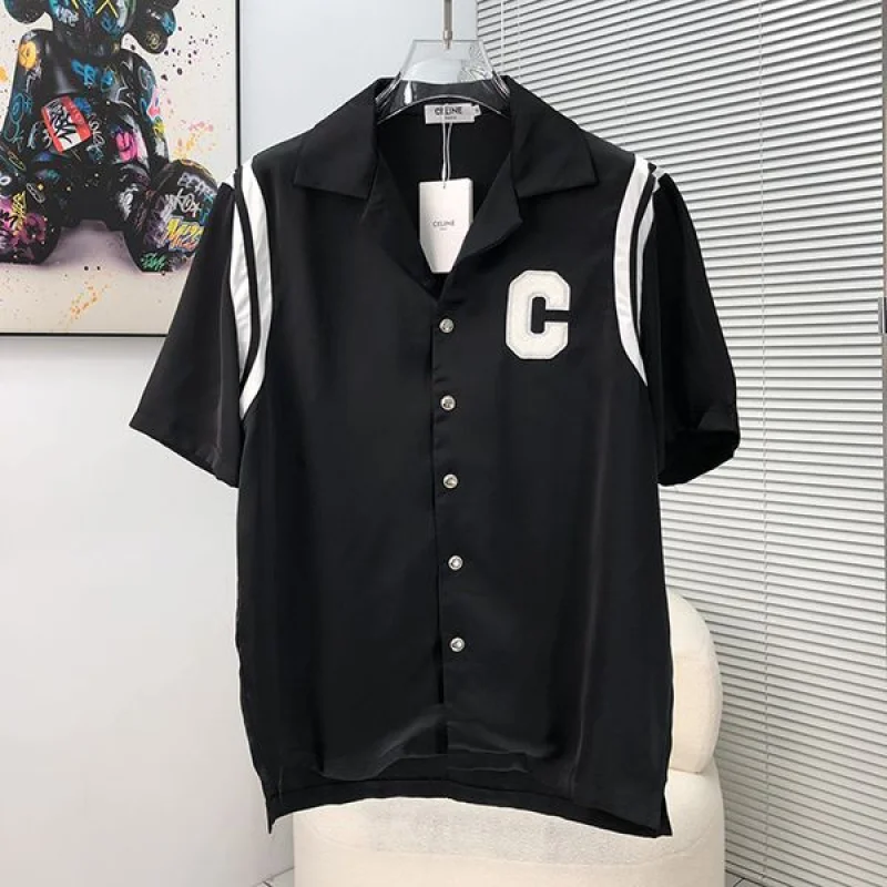 定番セリーヌ ポップ!ルーズフィット プリント ハワイアンシャツ コピー Cea15313