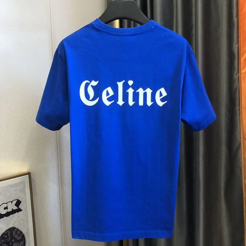 春夏新作セリーヌ ロゴ コットン Tシャツ 偽物 Ceb25300