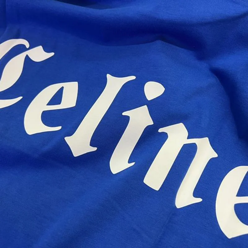 春夏新作セリーヌ ロゴ コットン Tシャツ 偽物 Ceb25300