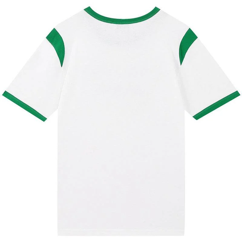 定番セリーヌ コピー パリ ボクシーTシャツ コットン グリーン&ホワイト Cec31108
