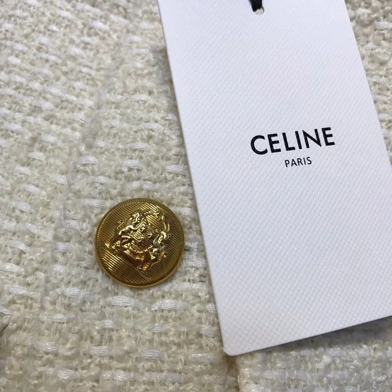 日本未入荷 21SS 新作 セリーヌ ハンタージャケットコピー ツイード ボタン Cec74247