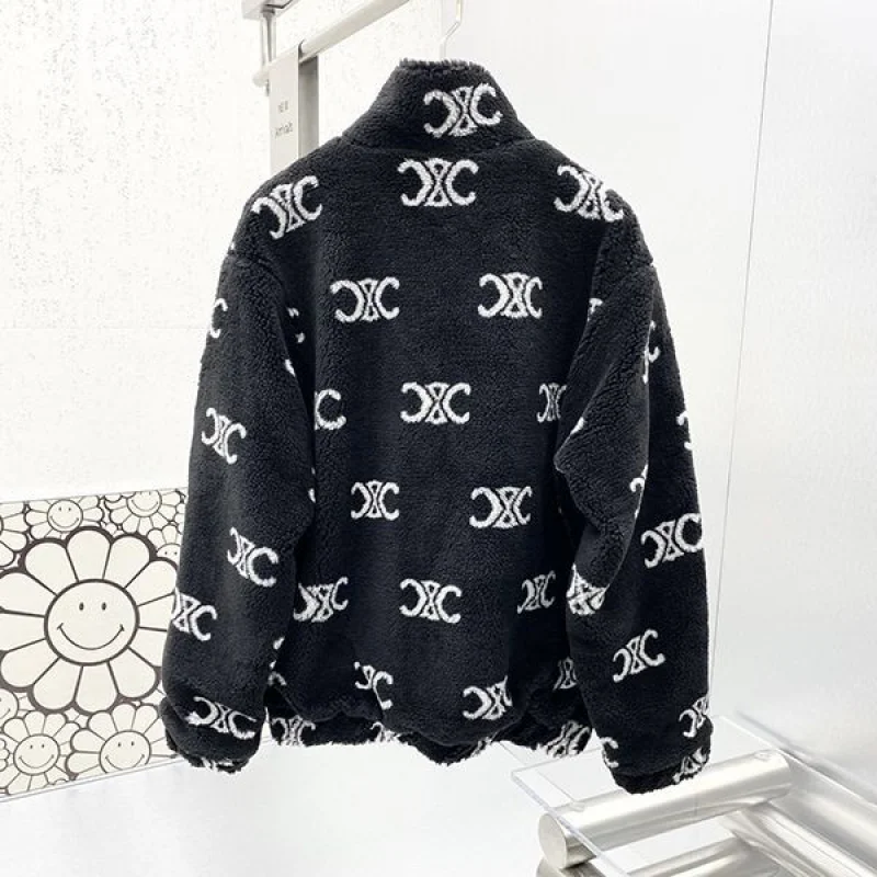 速達発送セリーヌ ジャケット コピー ロゴ ウール Ced02692