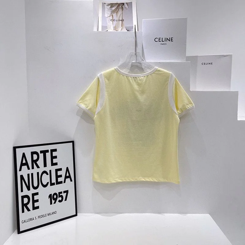 入手困難★セリーヌ★16刺繍付きTシャツ★コットンジャージー スーパーコピー Ced04697