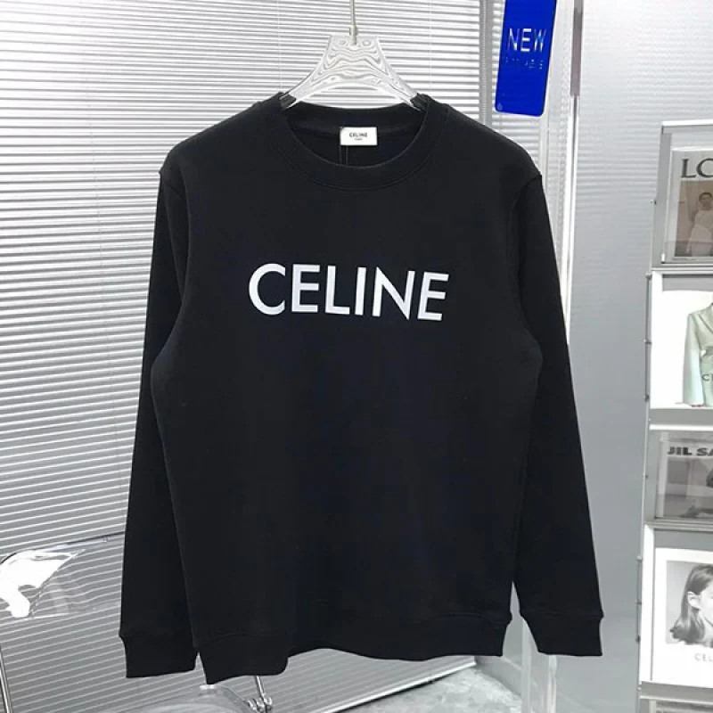 《大人気》希少★セリーヌ★ ルーズ スウェットシャツ ブラック コピー Ced26021