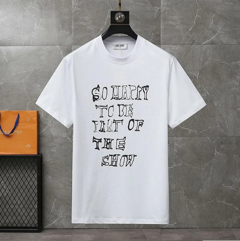 ★日本!!人気!セリーヌ ロゴ コットン Tシャツ パロディ Ced79702