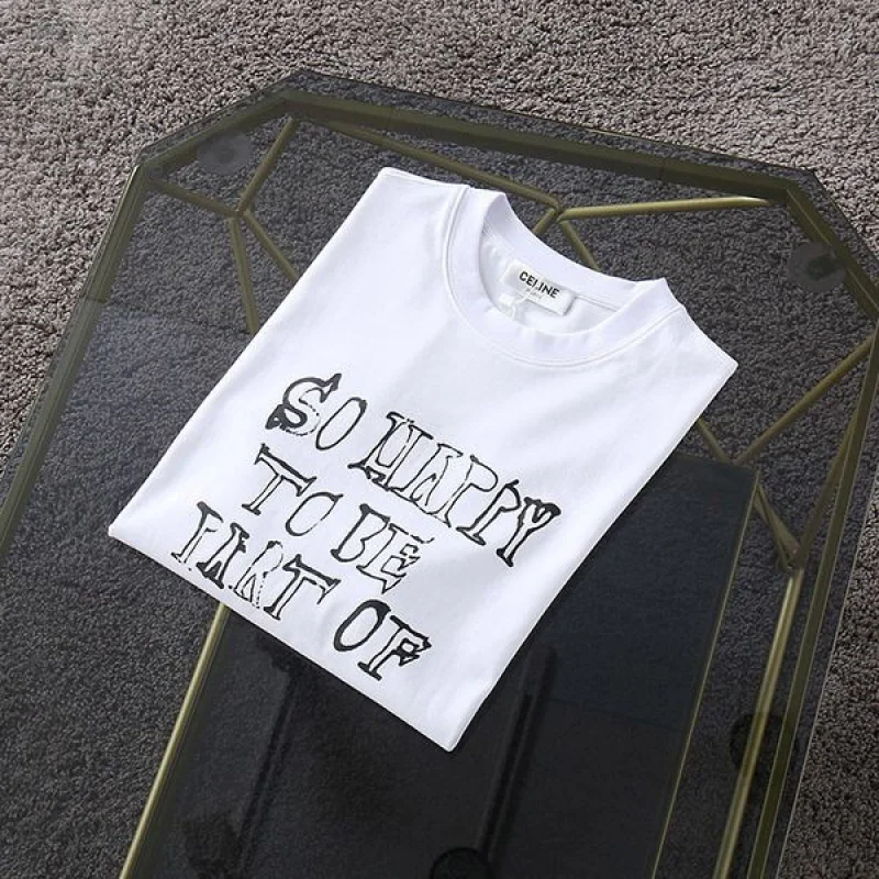 ★日本!!人気!セリーヌ ロゴ コットン Tシャツ パロディ Ced79702
